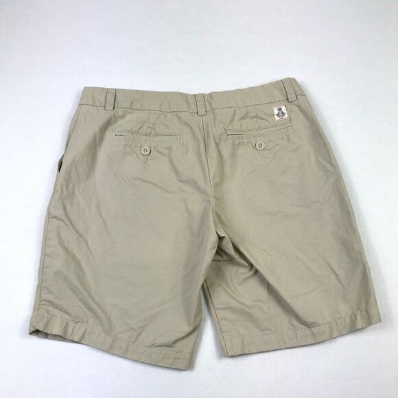 Tommy Hilfiger Womens Cotton Chino Khaki Shorts Beige Flat Front Pockets Size 4 - Picture 10 of 11